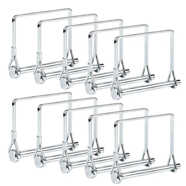 Square Pto Pin Shaft Locking Pin - Safety Coupler Pin 1/4" x 2-3/4" - 10 PCS