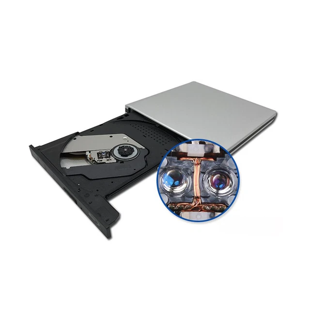 6X Blu ray Burner External BD-R BD DVD CD RW Disc Writer Laptop Movie Player AUS 3