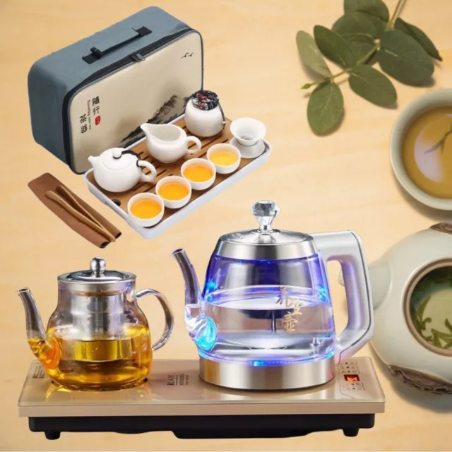 Chinese Teapot Travel Tea Set / Electric Making Tea Kettle Set for Tea Lovers