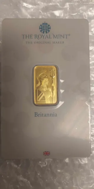 Royal Mint 1g Britannia Goldbarren 999,9 Lot3