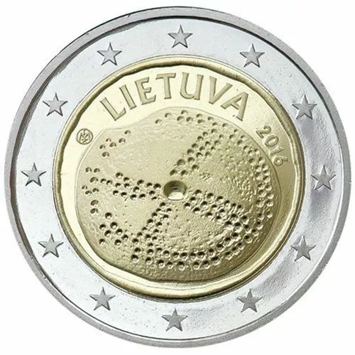 Lituania - Moneda 2 Euros 2016 - Cultura Baltica  S/C Unc - Leer