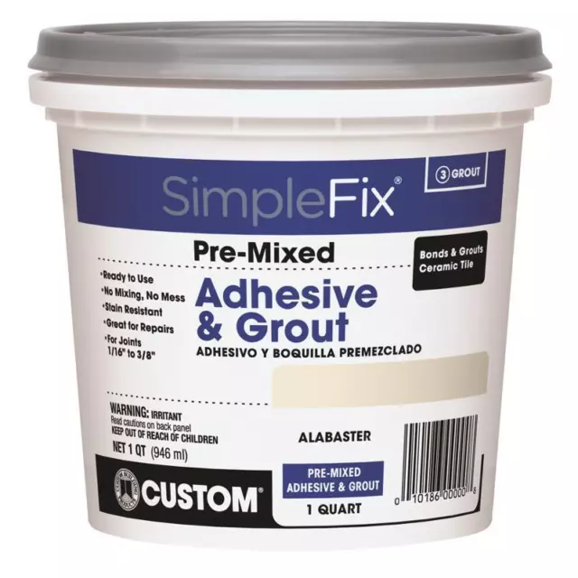Custom Building Products SimpleFix Indoor Alabaster Grout 1 qt