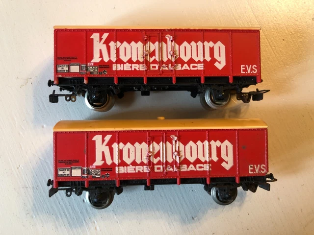 JRD WAGON RÉFRIGÉRANT A ESSIEU HO WAGON KRONENBOURG. L'UNIC IZOARD