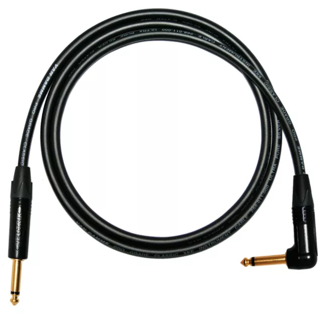 Guitare Gold Neutrik Jack to Jack Lead. Câble long Van Damme. 1m 2m 5m électrique 2