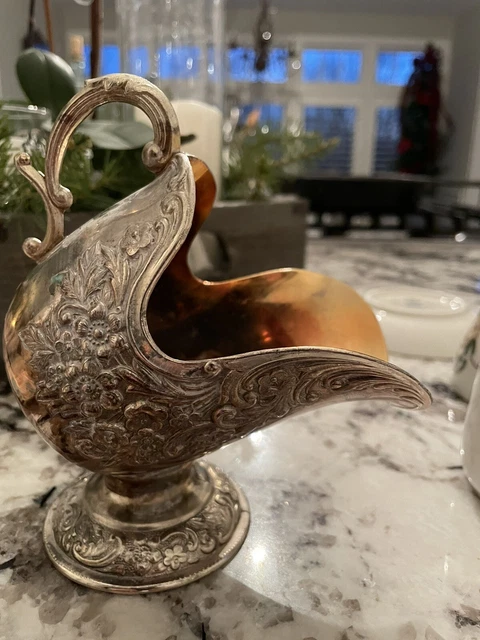 Victorian Ornate Silver Plated Creamer