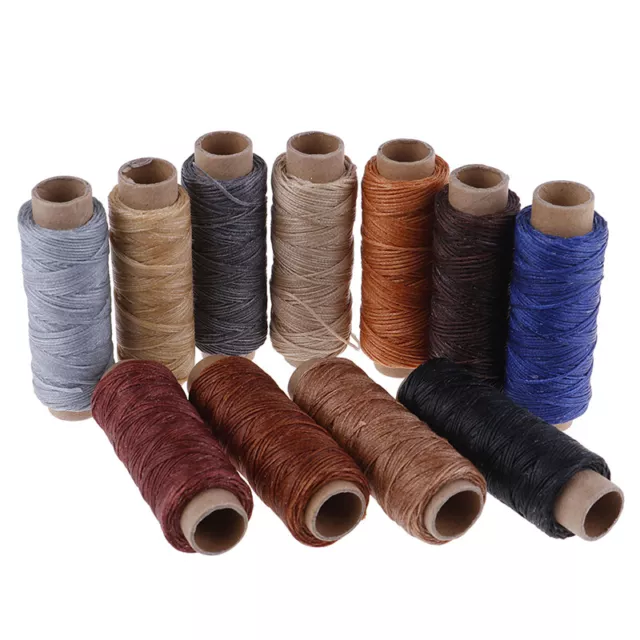 50m/Roll Leather Sewing Flat Waxed Thread Wax String Hand Stitching Craft 150 DB