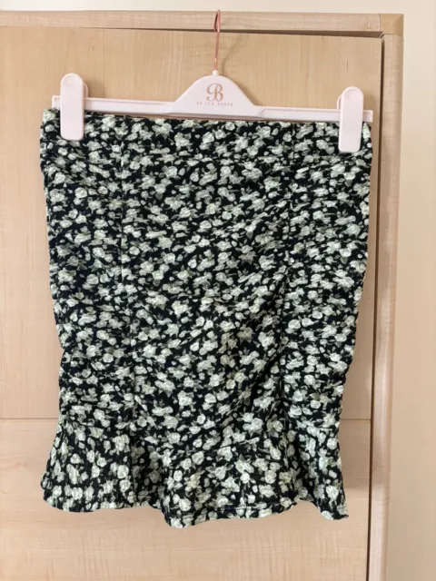 ASOS Design Shirred Ditsy Floral Print Mini Skirt, UK Ladies Size 10