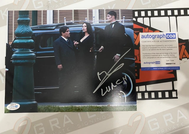 GEORGE BURCEA signed photo WEDNESDAY / LURCH 8x10 ACOA G