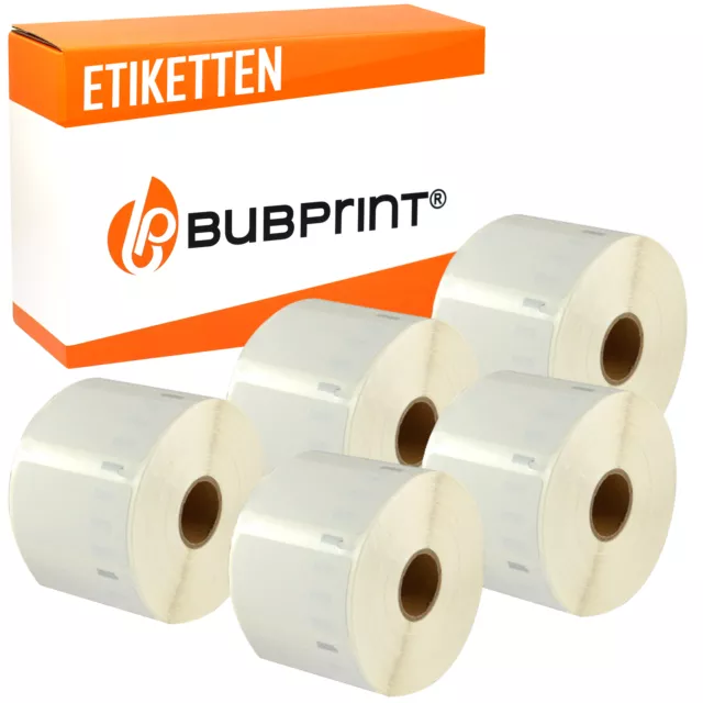 5x Etiketten kompatibel für Dymo 99012 Labelwriter 320 400 450 Duo Twin Turbo