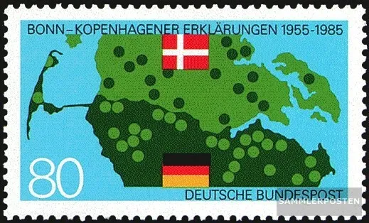 BRD (BR.Deutschland) 1241 (kompl.Ausgabe) postfrisch 1985 Bonn-Kopenhagen