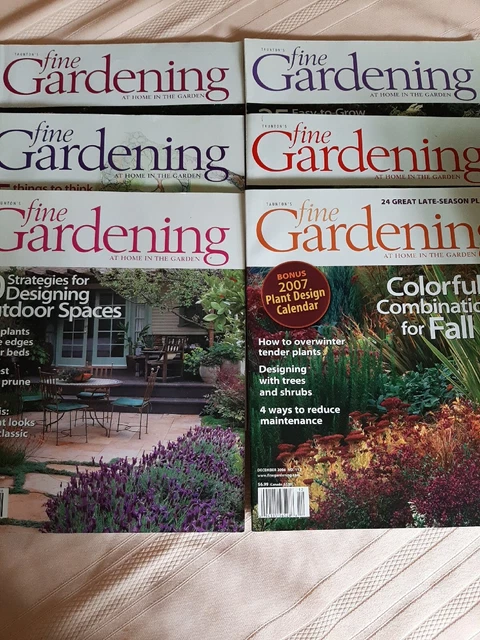 Taunton Fine Gardening Magazine 2006 Lot of 6 No 107-112 Landscape design flower