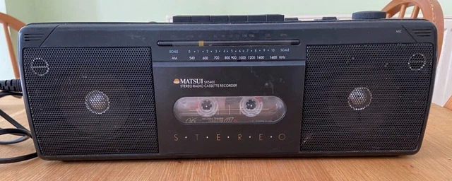 SENCOR S-5555 Vintage Boombox, Radio Cassette Stéréo, Ghetto Blaster Rétro Rare