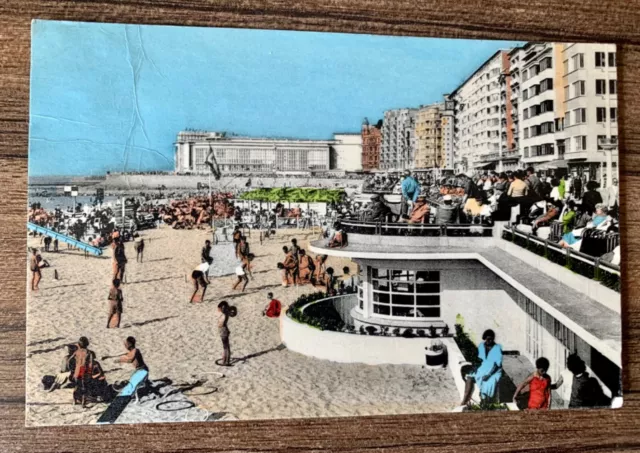 Vintage Postcard 1950's Ostend/Oostende/Ostende Beach Belgium