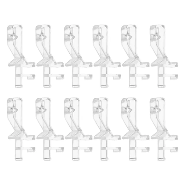 20Pcs 2-1/8 Inch Clear Valance Clips, Hidden Blind Valance Clips, Style12