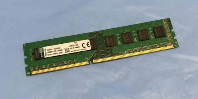 Kingston ValueRAM 8GB 1600MHz DDR3 Non - ECC CL11 DIMM STD Height 30mm  Desktop Memory KVR16N11H/8