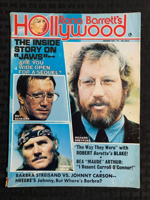 1975 Dec RONA BARRETT"S HOLLYWOOD Magazine VG- 3.5 Richard Dreyfuss / Jaws Movie