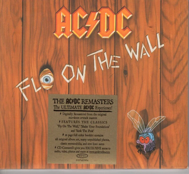 AC/DC ~ FLY On The Wall ~ 2003 UK/EU Epic Records 10-track remastered ...