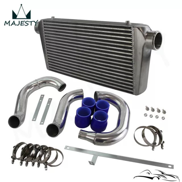 Front Mount Intercooler Kit For Mitsubishi Lancer EVO 4 5 6 CP9A 4G63 96-00 Blue