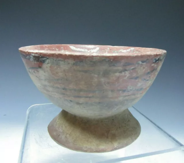 Pre Columbian Narino Carchi Wax Resist Pedestal Bowl ca. 500 - 1000 A.D. 3