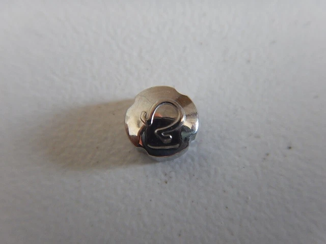 Couronne De Remontoir Tissot En Acier - 5,6 Mm Bouton, Tige 0,9 Mm, Tube 2,6 Mm - Neuf De Stock