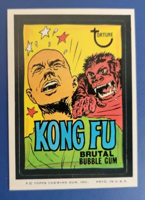 1974 Wacky Packages Series 8 Tan Back     Kong Fu      Nm/Mt