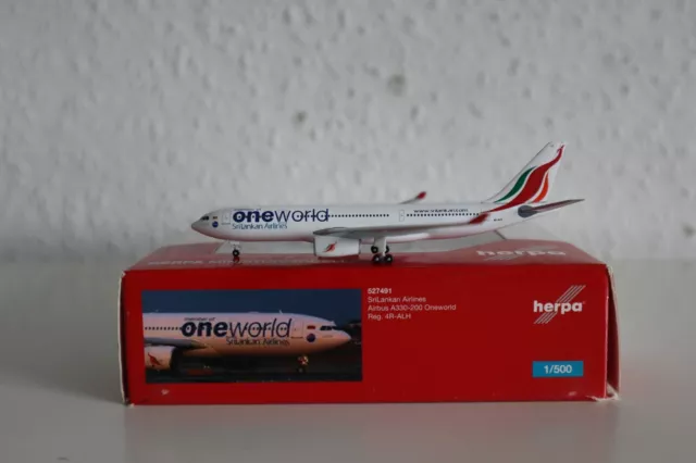 Herpa Wings SriLankan Airlines Airbus A330-200 "oneworld" 4R-ALH 527491 1:500 2