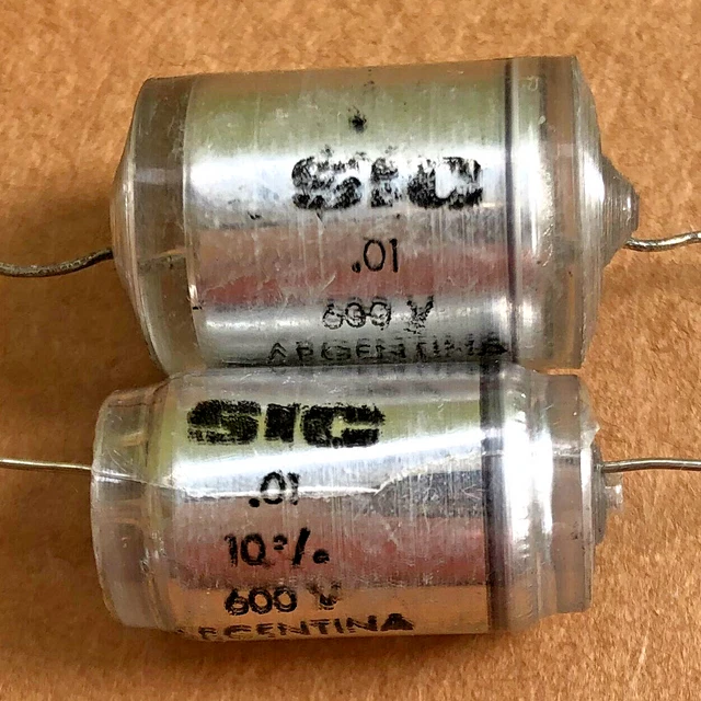 Lot de 2 condensateurs papier RIFA 0.01µF 10nF PME 271 M X2 275V SH 15