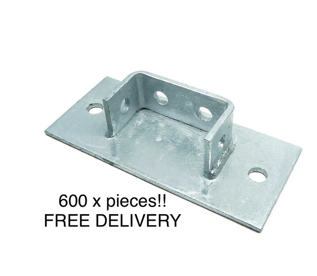 Pallet 600 X Galvanised Base Plates 100 X 200mm RRP £2300 Just £350 *Bargain!