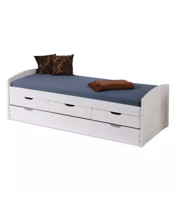 LETTO SINGOLO  CON CASSETTI E SECONDO LETTO A SCOMPARSA, 98x205x63 CM