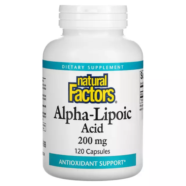 Alpha Acide Lipon 200mg - 120 Gélules - Haute Biodisponibilité - Fabriqué En USA