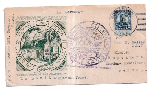 Ganzsache USA nach Deutschland. Los 9635. schoeniger-notgeld