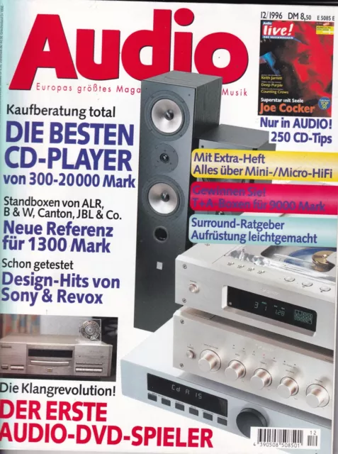 AUDIO 12/1996 - ...Magazin für HiFi und Musik - Joe Cocker, Deep Purple, C.Crows