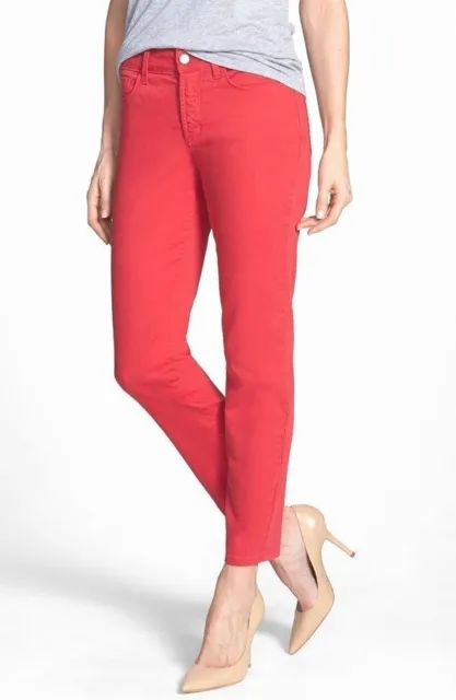 NWT NYDJ Not Your Daughter's Jeans Pomegranate Sheri Skinny Leg Tummy Tuck Pants