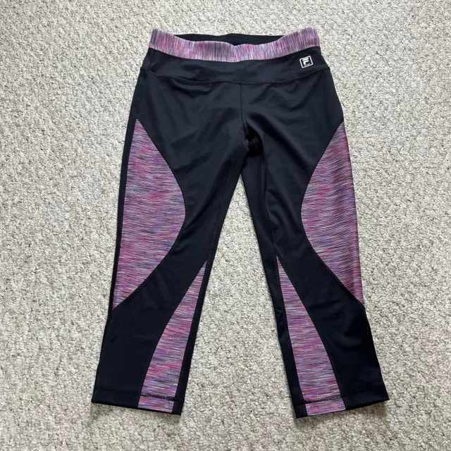 Tek Gear LARGE Shapewear Skimmer Pants Womens Black/Gray/Pink Stretch Yoga