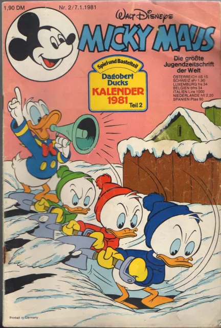 Micky Maus   Sie Wählen  1 Heft aus 1981 ab 5 auktionen portofrei
