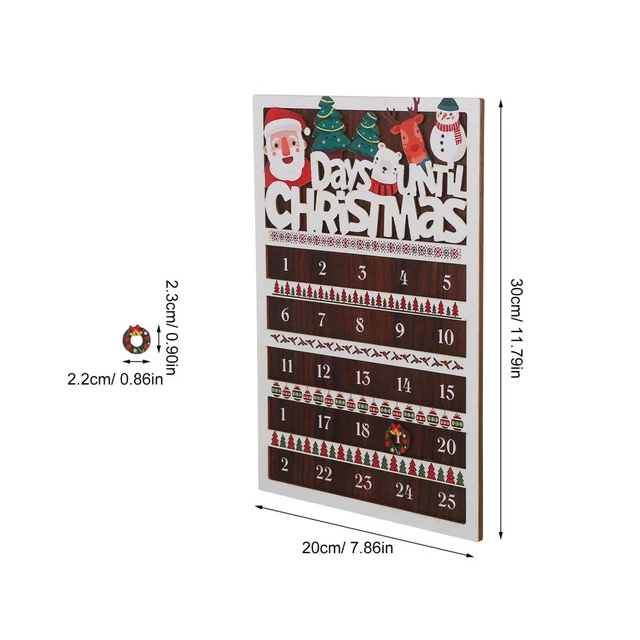 Calendrier De L’Avent Tortues De Mer - Compte à Rebours Noël 2025 - Décor Acrylique 2D - 24 Jours - Idée Cadeau Originale