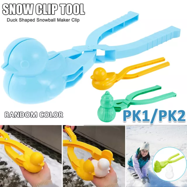 Multi Snow Mold Snowman Maker Clip Snow Sand Mould Tool Winter Outdoor Kids Toy 2