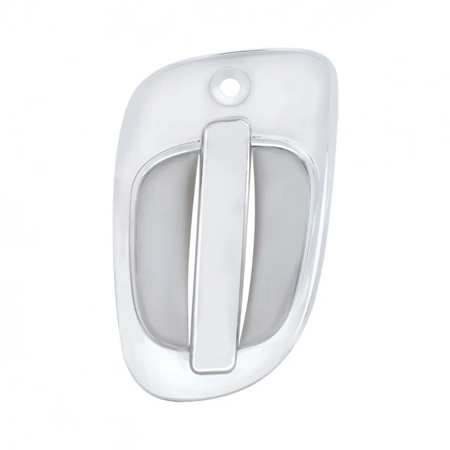 Chrome Plastic Freightliner Exterior Door Handle Cover - Driver