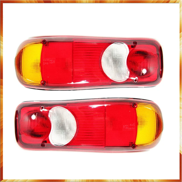 Kit 4 Feux Arrière LED Pour Transporter Camion Van Remorque - 12-24V Imperméable 140mm Diamètre Neuf