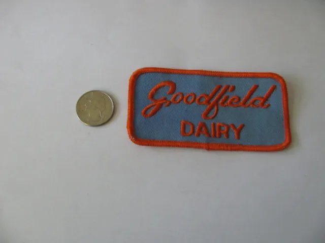 Goodfield Dairy  Hardwick Massachusets  Milk Patch Embroidered Nos New Free Ship