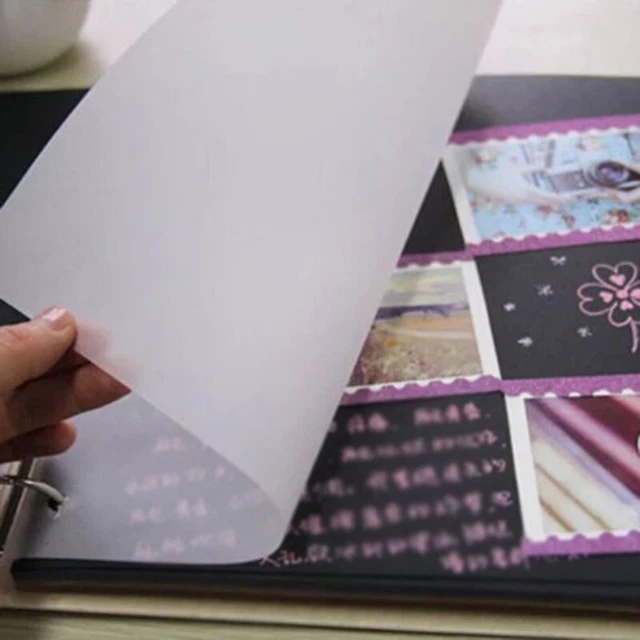 100PCS durchsichtige Kalligraphie Papiere für Basteln Schreiben und Zeichnen