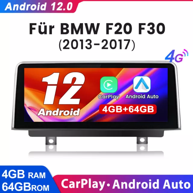10.25' Android Auto CarPlay Touchscreen Autoradio für BMW 1/2er F20 F21 F23 NBT