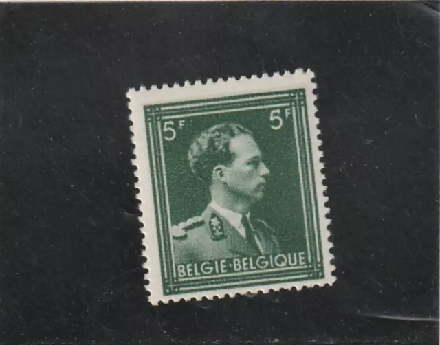 L5343 BELGIQUE timbre Y&T N° 646 de 1943 " Léopold III  " Neuf **