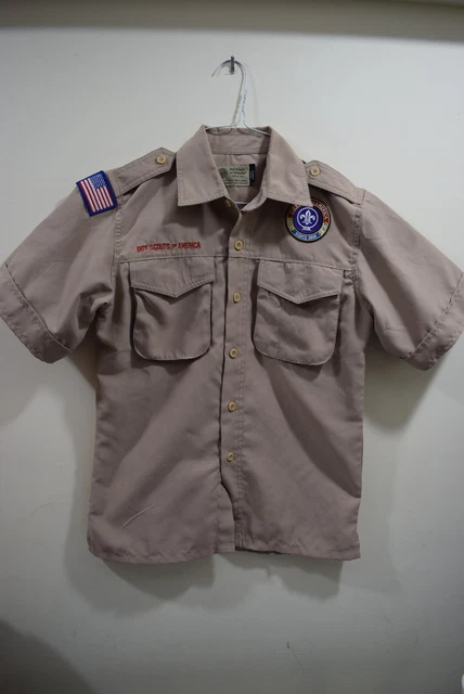 Boy Scout YOUTH M VENTED Official MICROFIBER Uniform SOFT Quick Dry Shirt E377