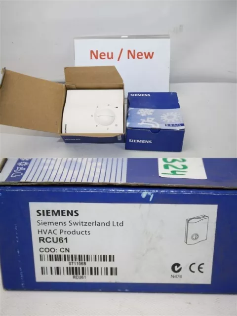Siemens RCU61 Régulateur de Température Ambiante Rcu 61 Thermostat HVAC