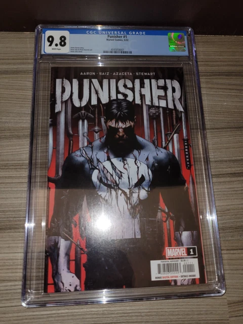 Marvel Comics CGC 9.8 Punisher 1 2022  1st Print Jason Aaron & Jesus Saiz