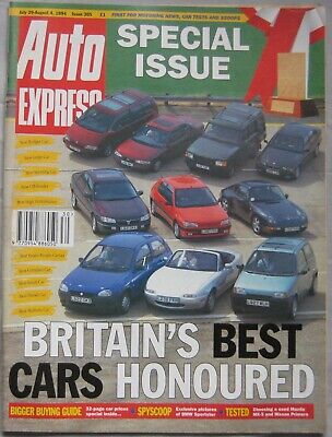 Auto Express magazine 29 July - 4 August 1994 Issue 305 featuring Rover