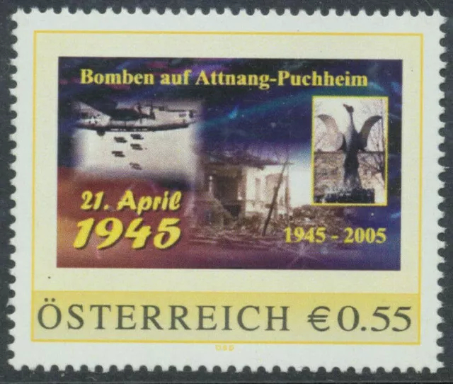 8005081 PM mit €-Zeichen - 60 Jahre Bomben auf Attnang-Puchheim ** pf0535