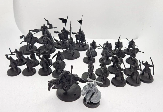 Warhammer Middle Earth LOTR MINAS TIRITH Battlehost + 6 extra Knights