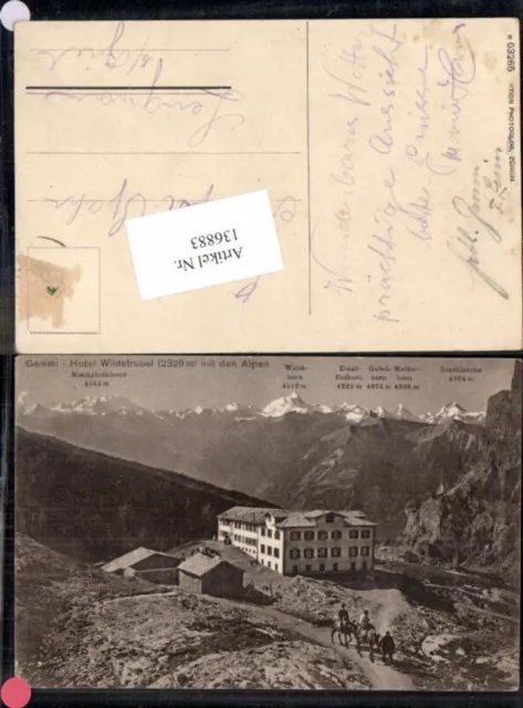 136883,Gemmi Hotel Wildstrubel m. Alpen Kandersteg Leukerbad Kt Bern Wallis